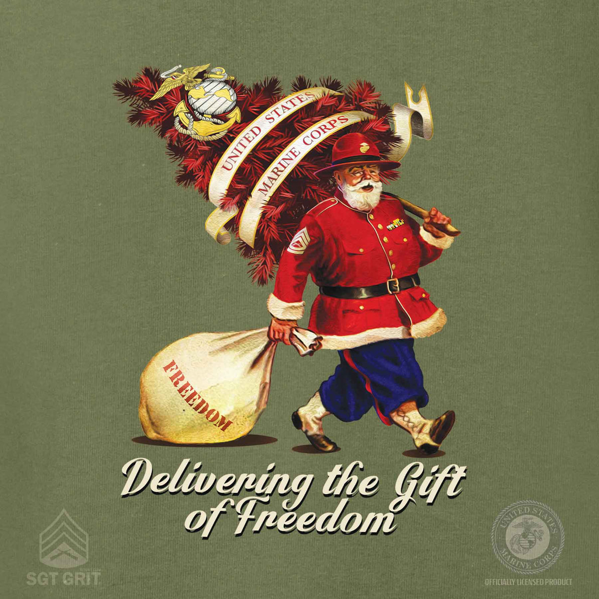 USMC Santa's Gift of Freedom Long Sleeve - SGT GRIT