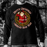 USMC Merry Christmas and an Oohrah New Year Long Sleeve - SGT GRIT