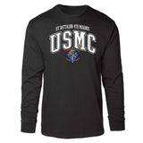 1st Battalion 4th Marines Arched Long Sleeve T-shirt - SGT GRIT