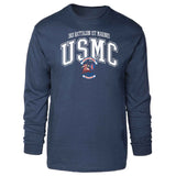 3rd Battalion 1st Marines Arched Long Sleeve T-shirt - SGT GRIT