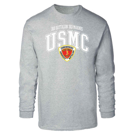 3rd Battalion 3rd Marines Arched Long Sleeve T-shirt - SGT GRIT