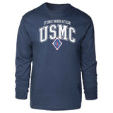 1st Combat Engineer Battalion Arched Long Sleeve T-shirt - SGT GRIT