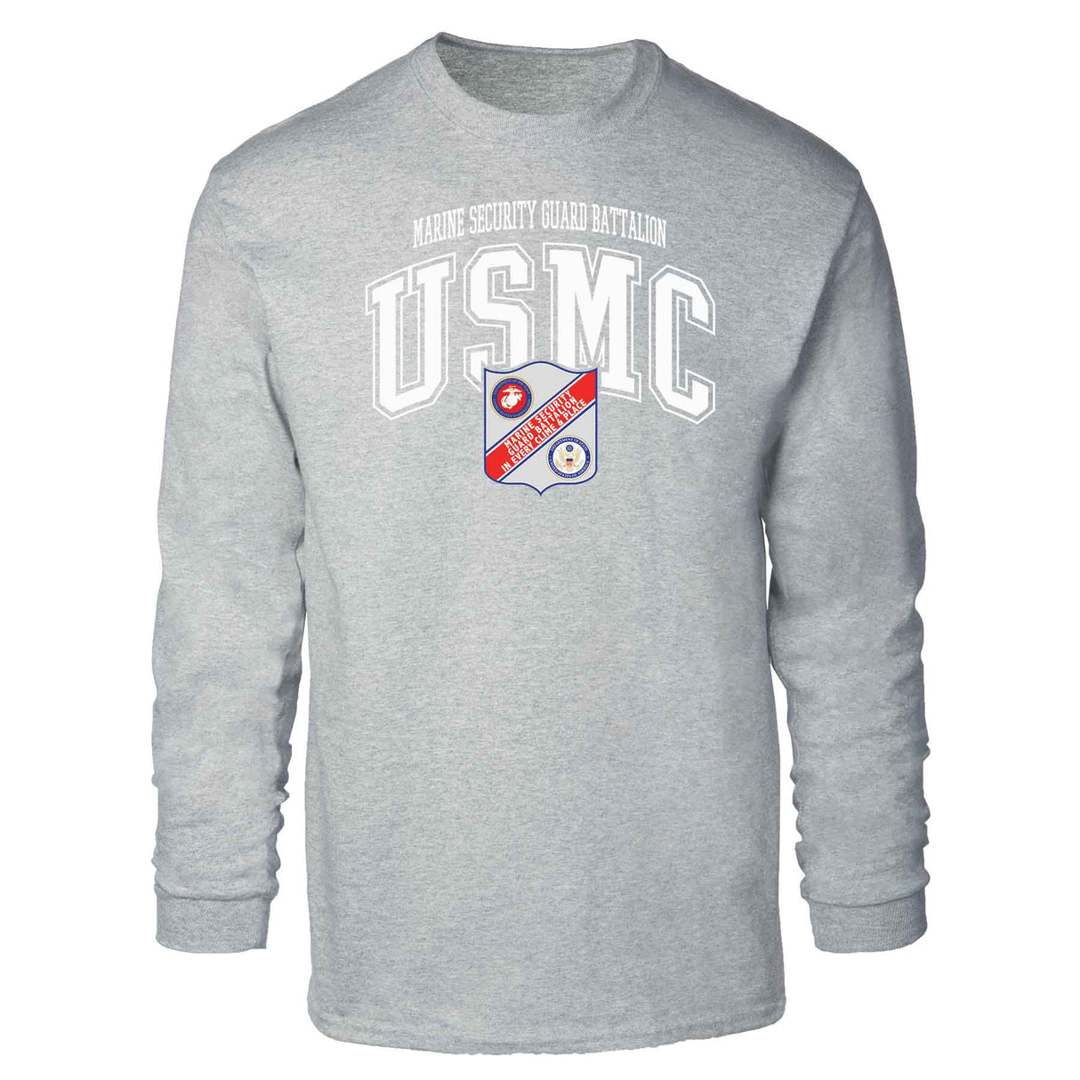 Marine Security Guard Arched Long Sleeve T-shirt - SGT GRIT