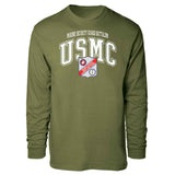 Marine Security Guard Arched Long Sleeve T-shirt - SGT GRIT