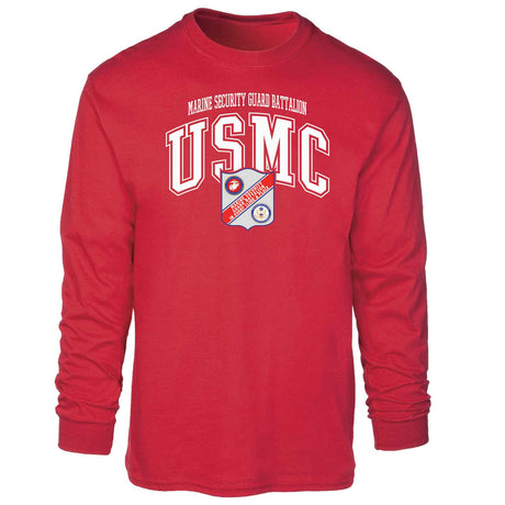 Marine Security Guard Arched Long Sleeve T-shirt - SGT GRIT
