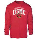 Force Recon US Marines Arched Long Sleeve T-shirt - SGT GRIT