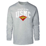 1st Marine Air Wing Arched Long Sleeve T-shirt - SGT GRIT
