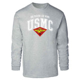 2nd Marine Air Wing Arched Long Sleeve T-shirt - SGT GRIT