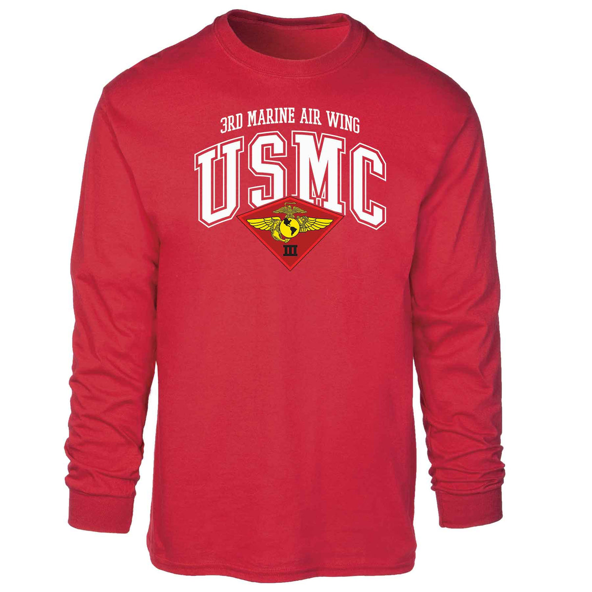 3rd Marine Air Wing Arched Long Sleeve T-shirt - SGT GRIT