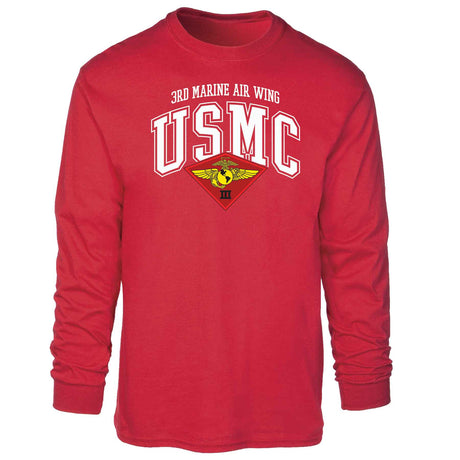 3rd Marine Air Wing Arched Long Sleeve T-shirt - SGT GRIT