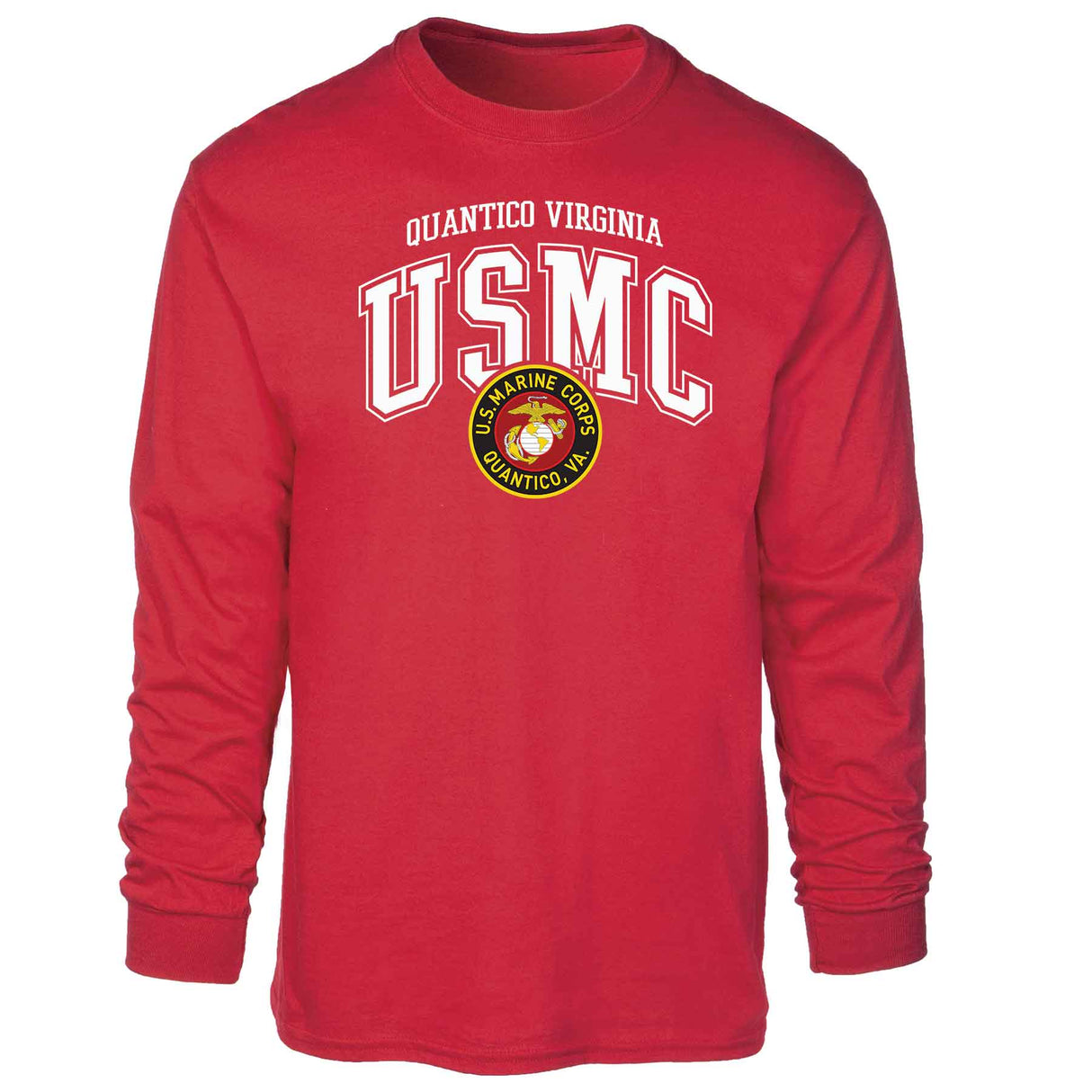 Quantico Virginia Arched Long Sleeve T-shirt - SGT GRIT