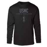 Vietnam 1st Marine Division Tonal Long Sleeve T-shirt - SGT GRIT