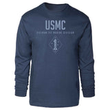 Vietnam 1st Marine Division Tonal Long Sleeve T-shirt - SGT GRIT