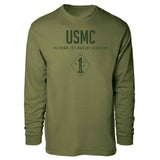 Vietnam 1st Marine Division Tonal Long Sleeve T-shirt - SGT GRIT