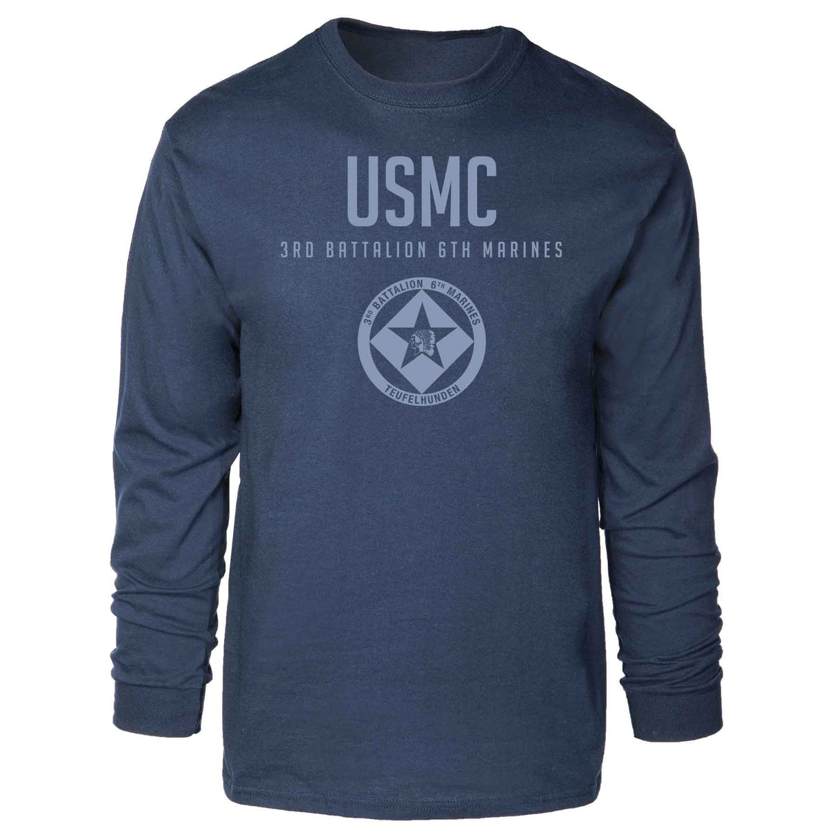3rd Battalion 6th Marines Tonal Long Sleeve T-shirt - SGT GRIT