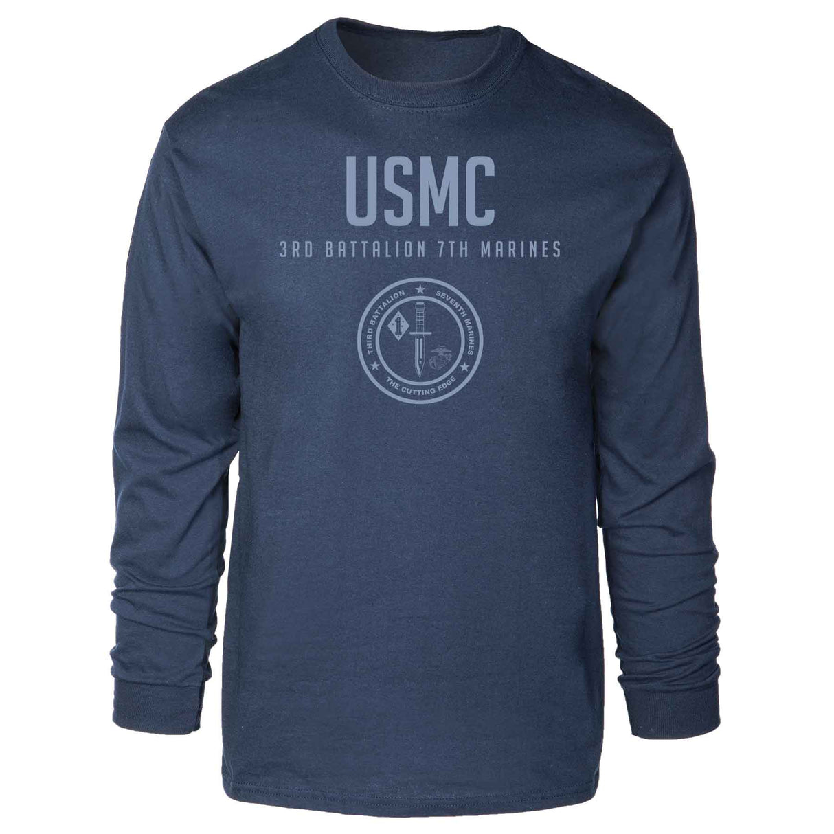 3rd Battalion 7th Marines Tonal Long Sleeve T-shirt - SGT GRIT