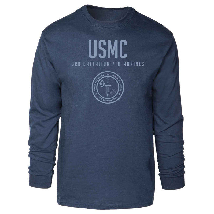 3rd Battalion 7th Marines Tonal Long Sleeve T-shirt - SGT GRIT