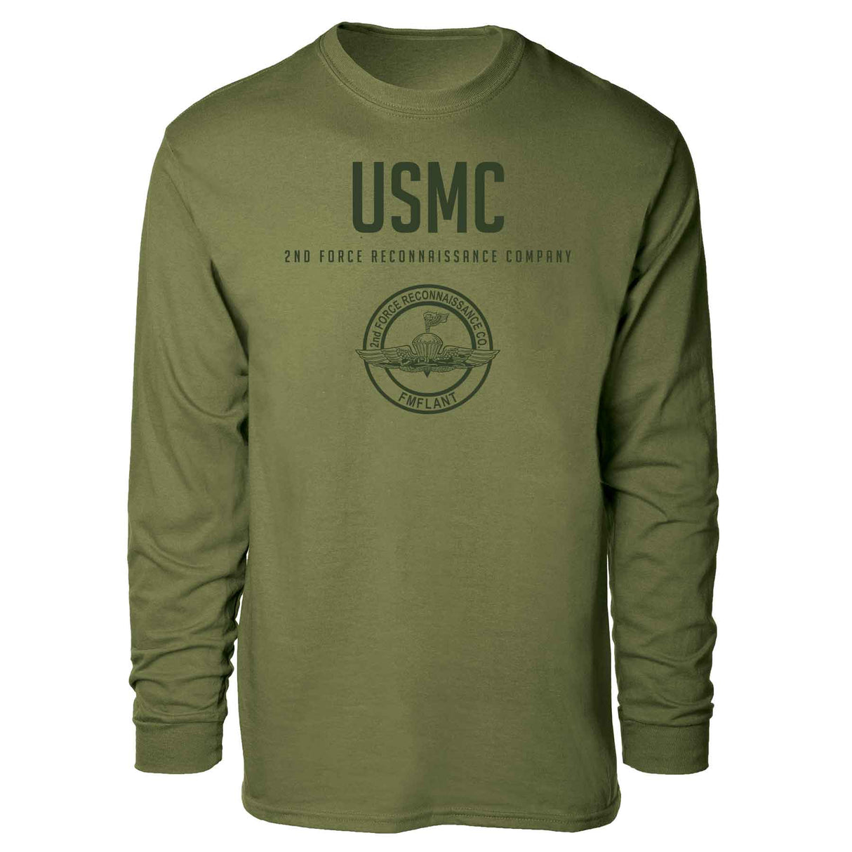 2nd Force Reconnaissance Co Tonal Long Sleeve T-shirt - SGT GRIT