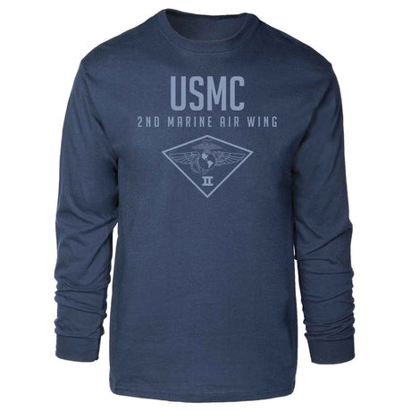 2nd Marine Air Wing Tonal Long Sleeve T-shirt - SGT GRIT