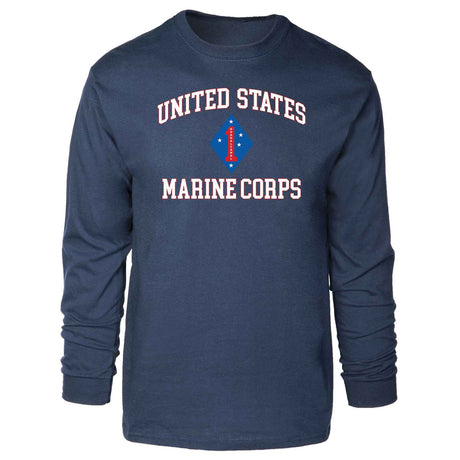 Guadalcanal 1st Marine Division USMC Long Sleeve T-shirt - SGT GRIT