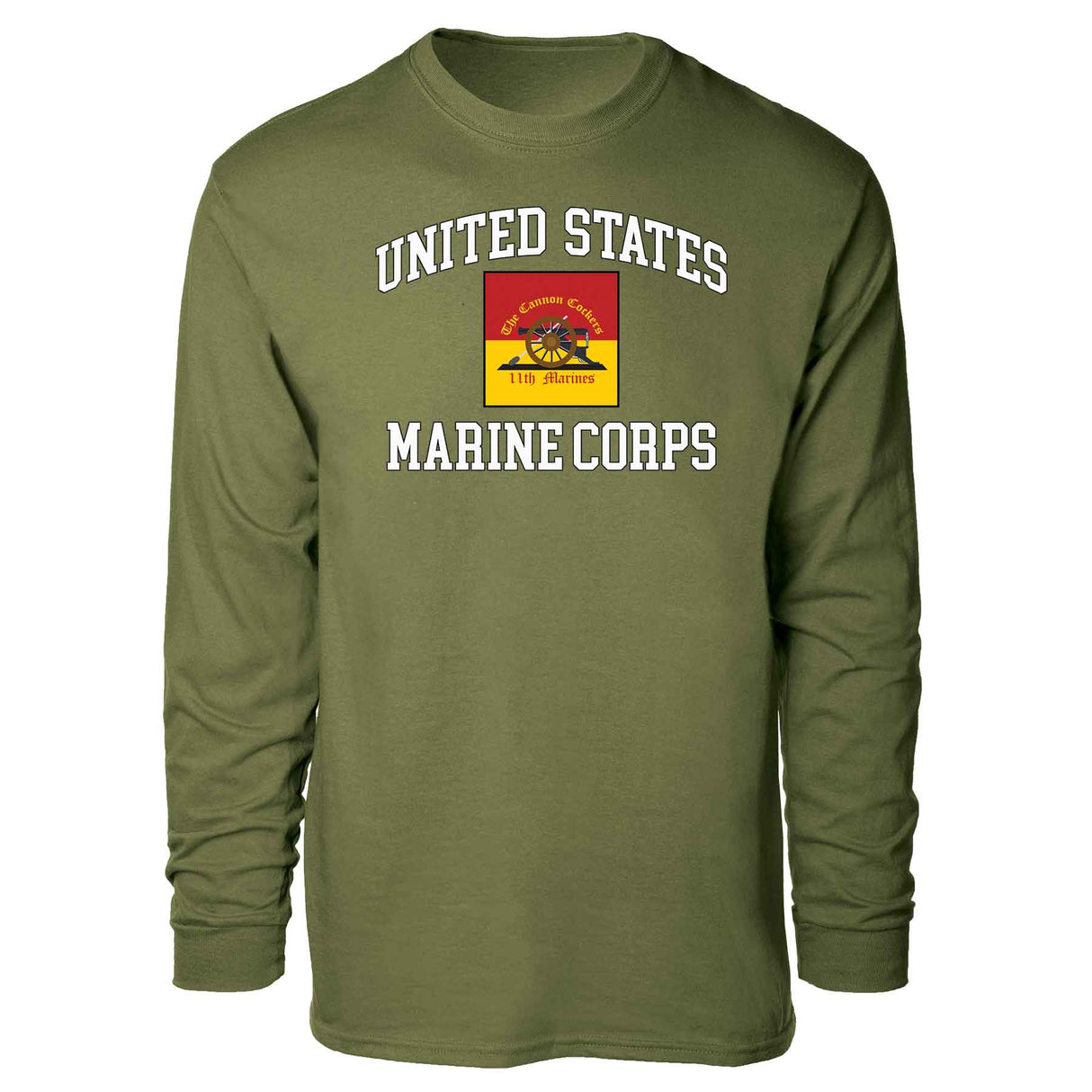 11th Marines Regimental USMC Long Sleeve T-shirt - SGT GRIT