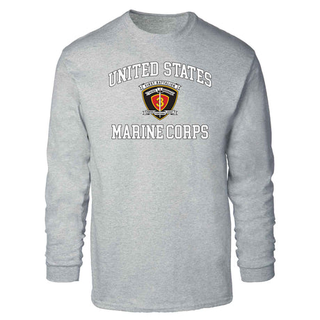 1st Battalion 3rd Marines USMC Long Sleeve T-shirt - SGT GRIT