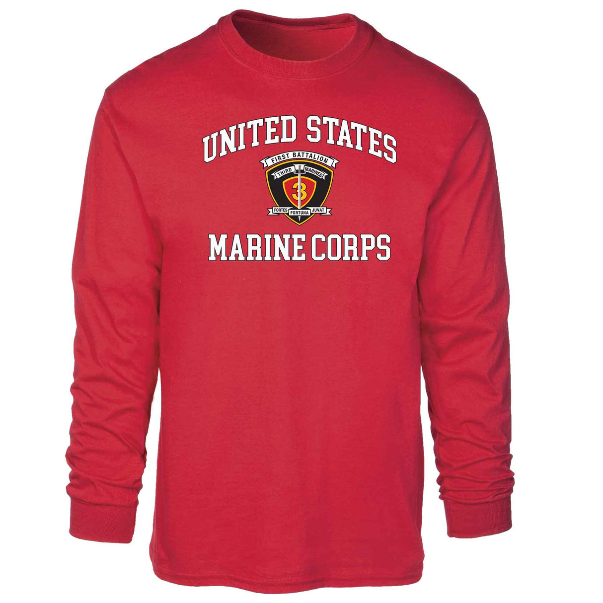 1st Battalion 3rd Marines USMC Long Sleeve T-shirt - SGT GRIT