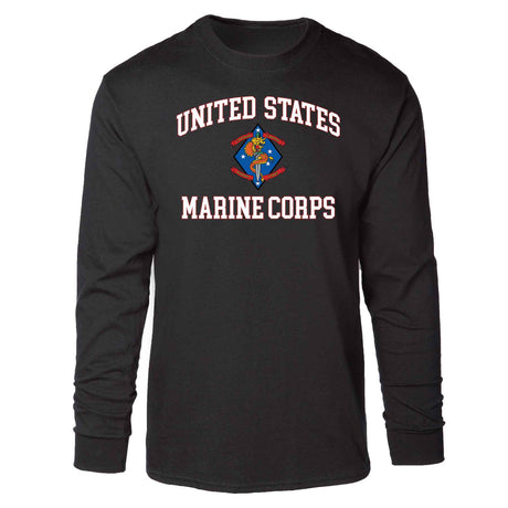 1st Battalion 4th Marines USMC Long Sleeve T-shirt - SGT GRIT