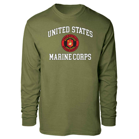 3rd Battalion 2nd Marines USMC Long Sleeve T-shirt - SGT GRIT