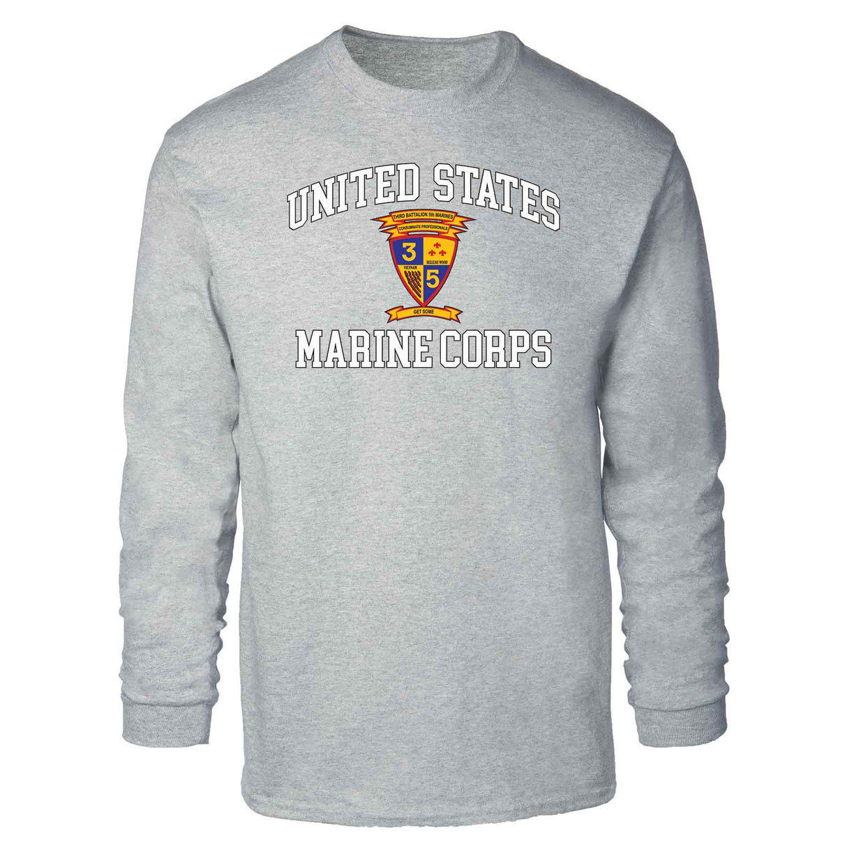 3rd Battalion 5th Marines USMC Long Sleeve T-shirt - SGT GRIT