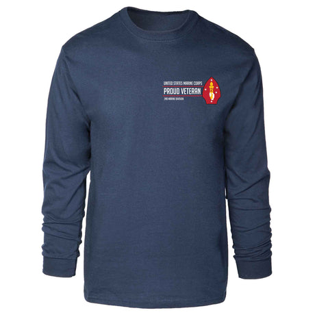 2nd Marine Division Proud Veteran Long Sleeve T-shirt - SGT GRIT