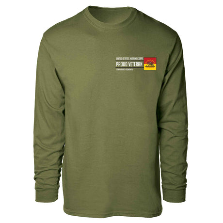 11th Marines Regimental Proud Veteran Long Sleeve T-shirt - SGT GRIT