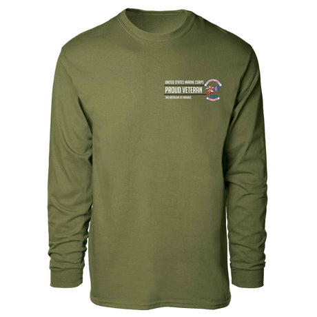 3rd Battalion 1st Marines Proud Veteran Long Sleeve T-shirt - SGT GRIT