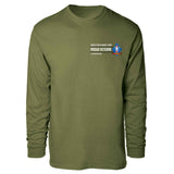 1st Recon Battalion Proud Veteran Long Sleeve T-shirt - SGT GRIT