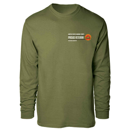 3rd Force Recon FMF Proud Veteran Long Sleeve T-shirt - SGT GRIT