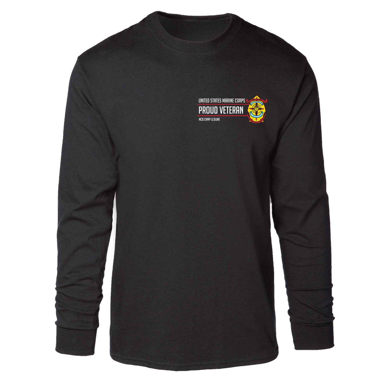 MCB Camp Lejeune Proud Veteran Long Sleeve T-shirt - SGT GRIT