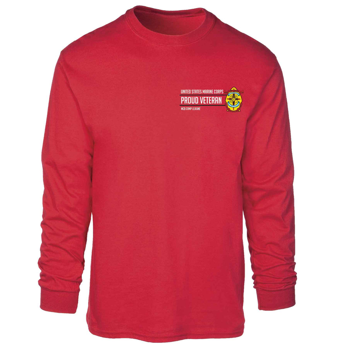 MCB Camp Lejeune Proud Veteran Long Sleeve T-shirt - SGT GRIT