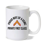 Wife of a USMC Mug - Choose Your USMC Rank - SGT GRIT