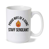 Wife of a USMC Mug - Choose Your USMC Rank - SGT GRIT