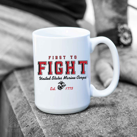 USMC First To Fight Mug - SGT GRIT