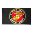 USMC Seal 3' x 5' Polyester/Cotton Blend Flag - SGT GRIT