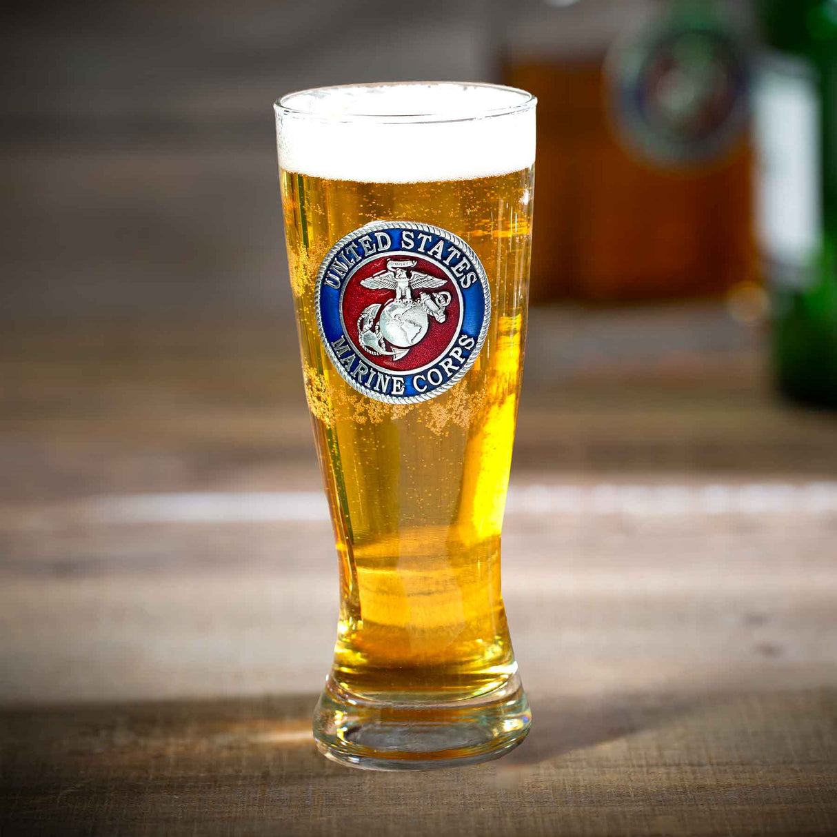 USMC Footed Pilsner Glass - SGT GRIT