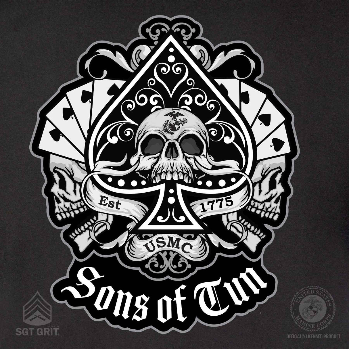 Sons of Tun Spade Back With Front Pocket T-shirt - SGT GRIT