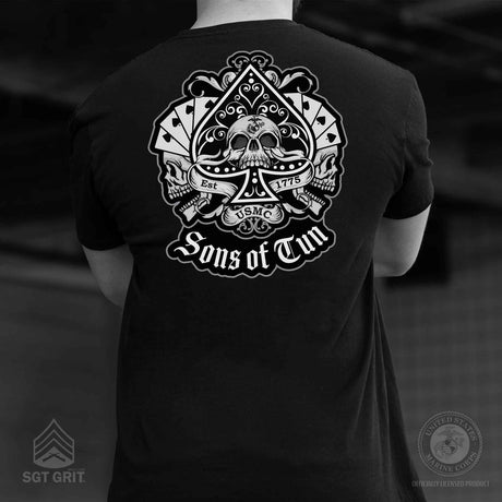 Sons of Tun Spade Back With Front Pocket T-shirt - SGT GRIT