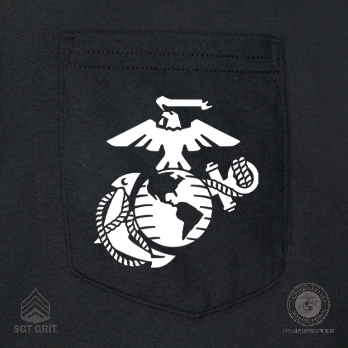 Almost Joined Back With Front Pocket T-shirt - SGT GRIT