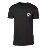 Devil Dog Back With Front Pocket T-shirt - SGT GRIT