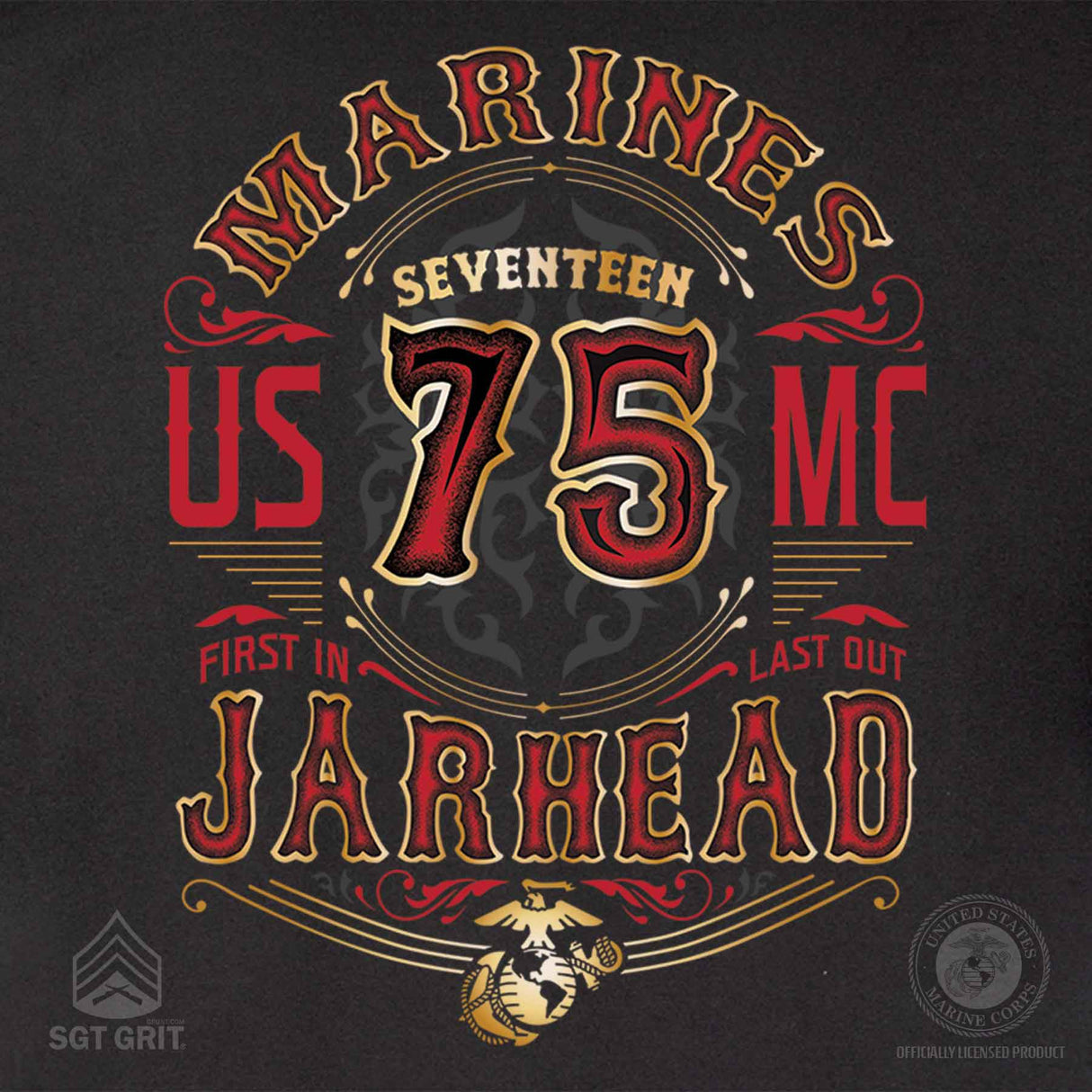 Western Jarhead Back With Front Pocket T-shirt - SGT GRIT