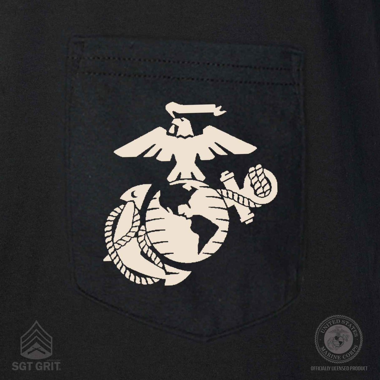 1775 Devil Dogs Back With Front Pocket T-shirt - SGT GRIT