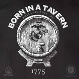 Born In A Tavern Back With Front Pocket T-Shirt - SGT GRIT