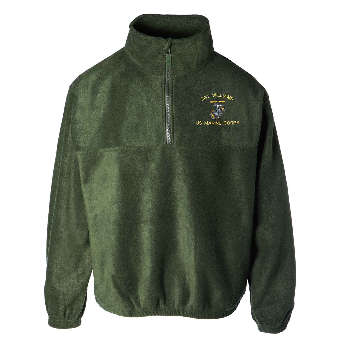 Custom USMC Embroidered 1/4 Zip Fleece - SGT GRIT